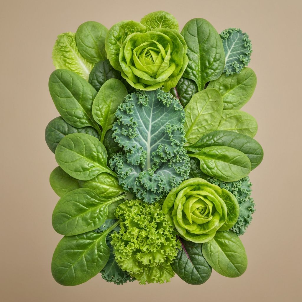 Leafy green vegetables detail